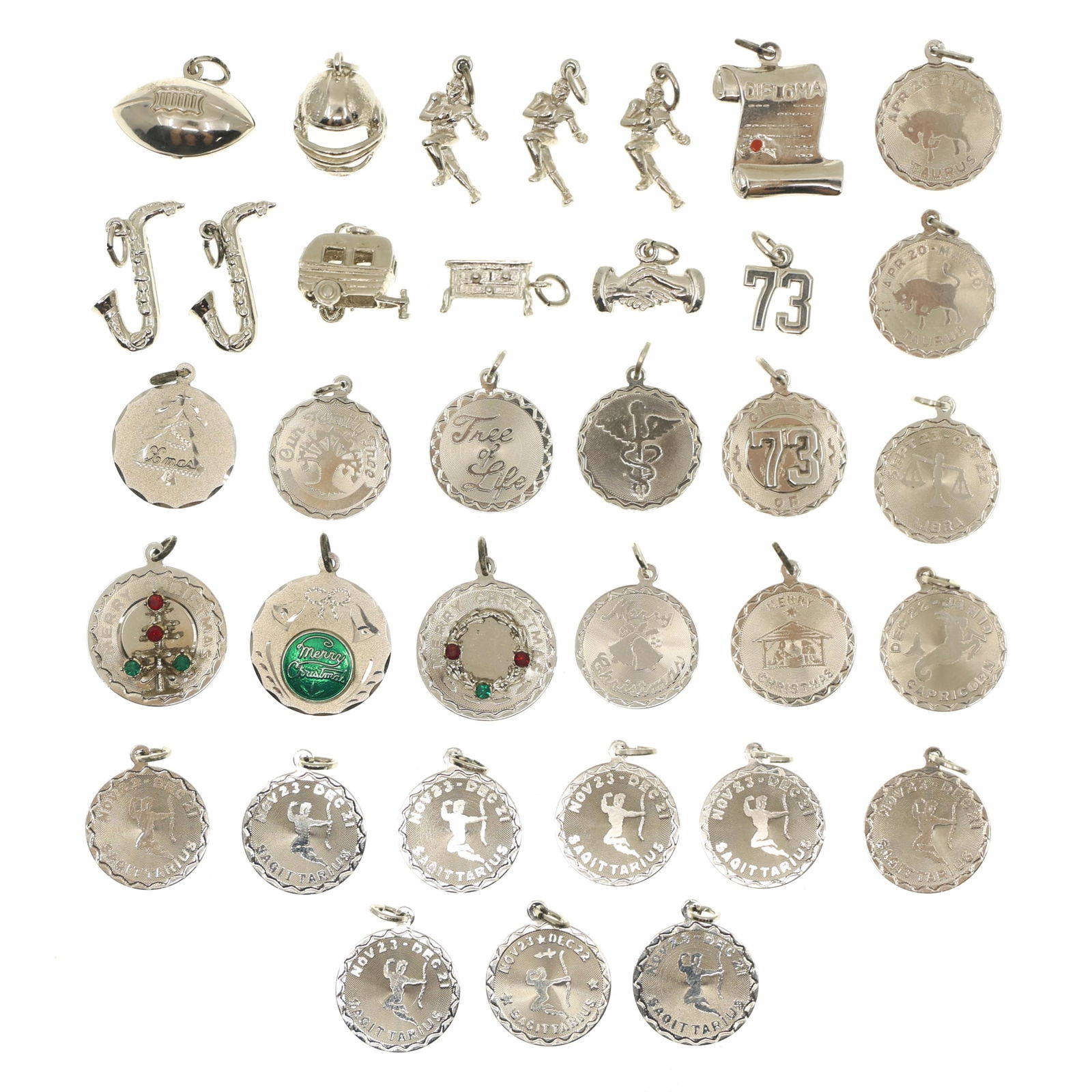 STERLING SILVER SPENCER CO. CHARMS (1 of 10)