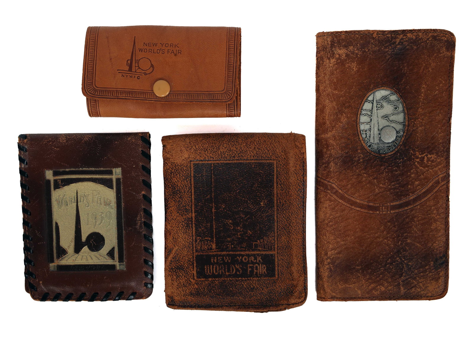 NEW YORK WORLD'S FAIR 1939 LEATHER WALLETS (1 of 13)