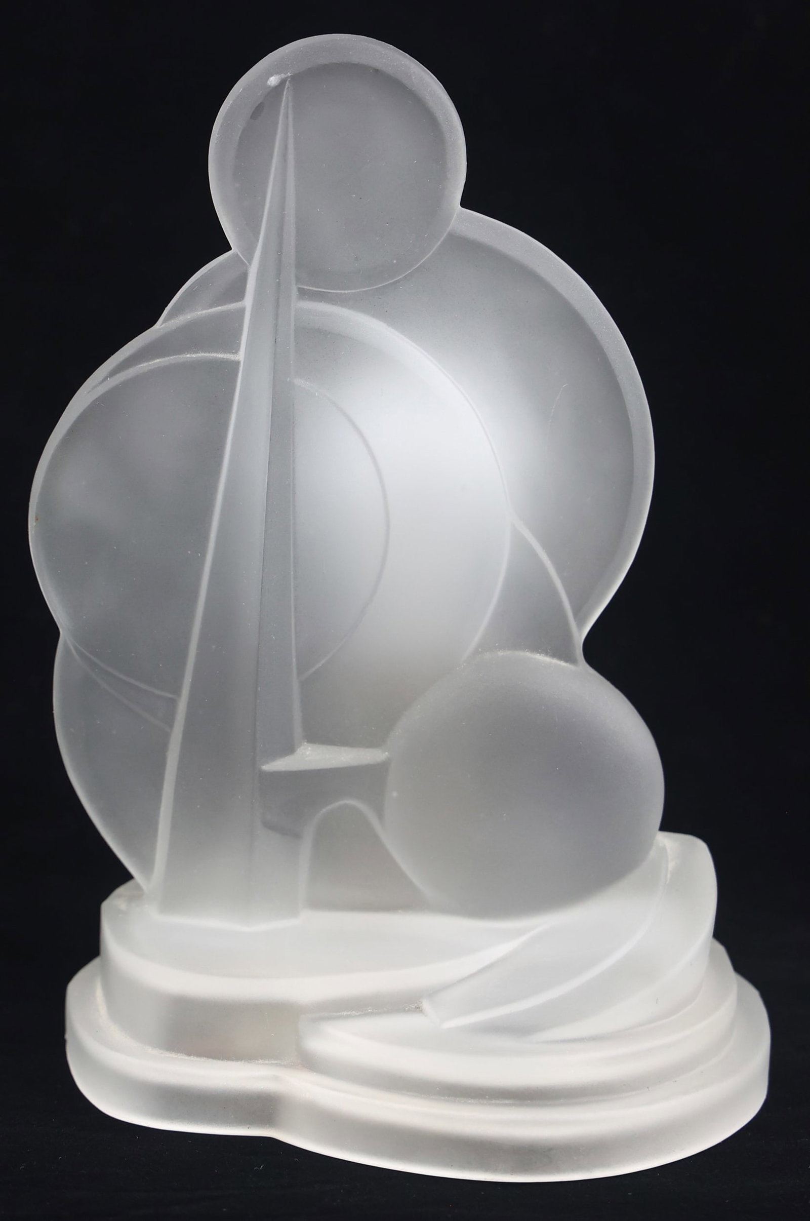 NY WORLD'S FAIR 1939 FROSTED GLASS SILHOUETTE LAMP (1 of 7)