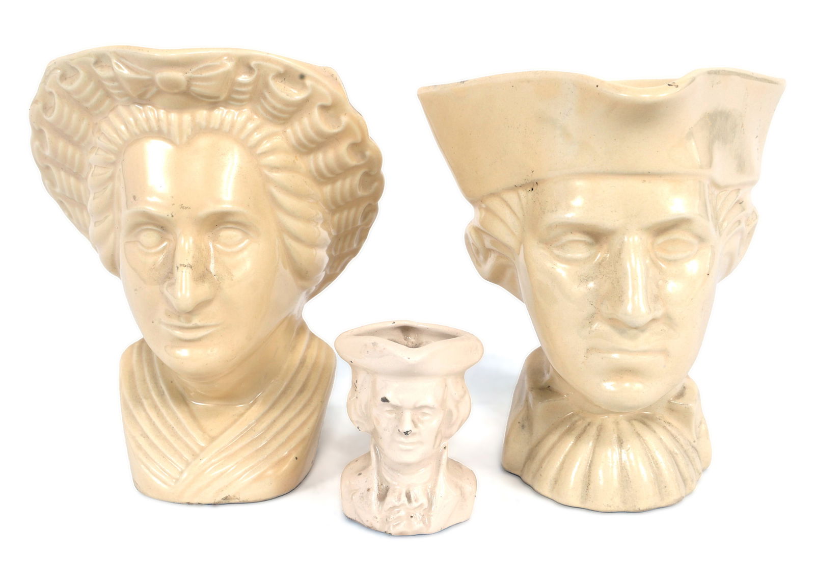 NY WORLD'S FAIR 1939 AMERICAN POTTER EXHIBIT FACE MUGS (1 of 19)