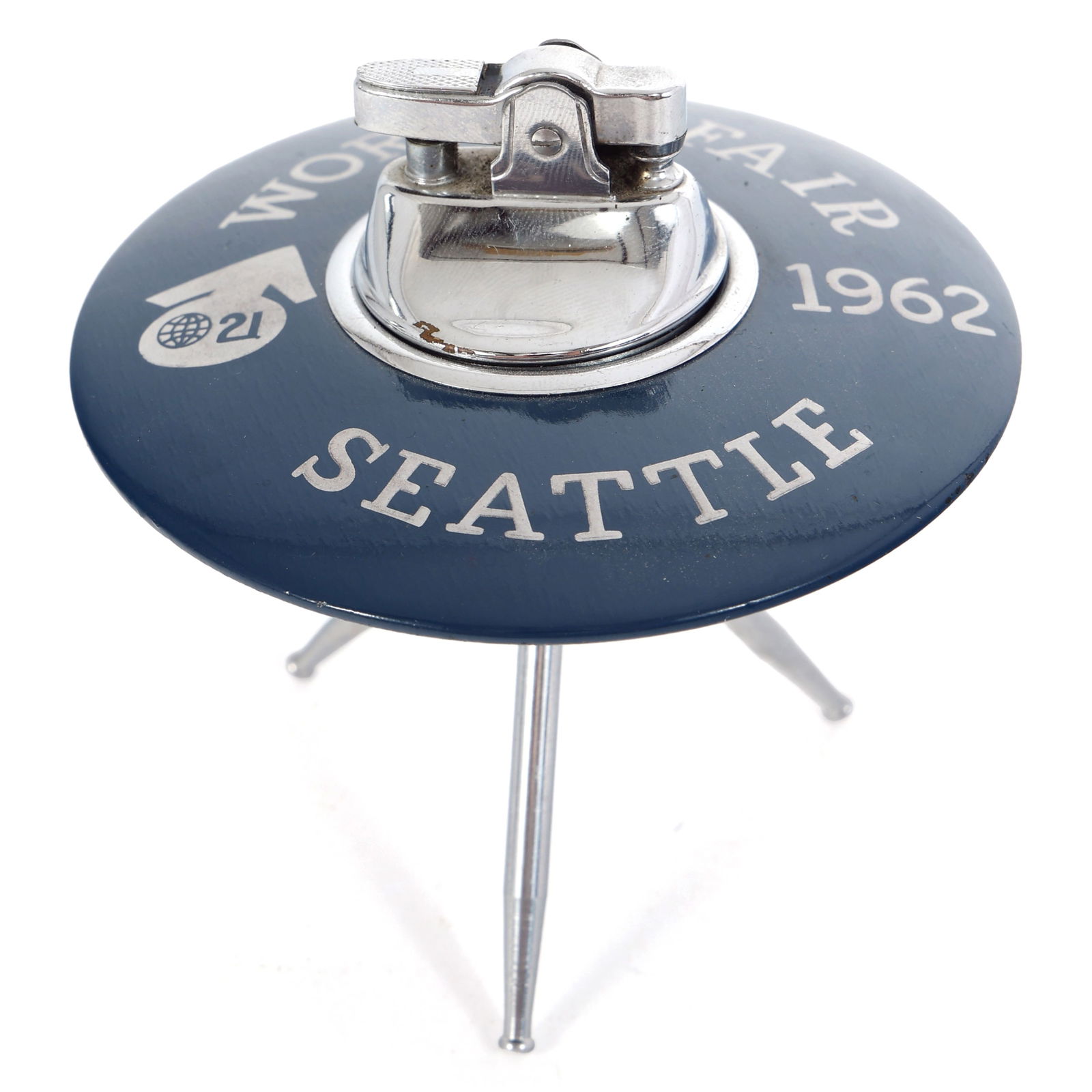SEATTLE WORLD'S FAIR 1962 UFO TABLE LIGHTER (1 of 4)