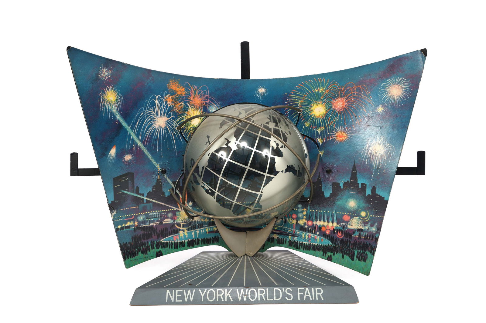 NEW YORK WORLD'S FAIR 1964 UNISPHERE TICKET DISPLAY (1 of 6)
