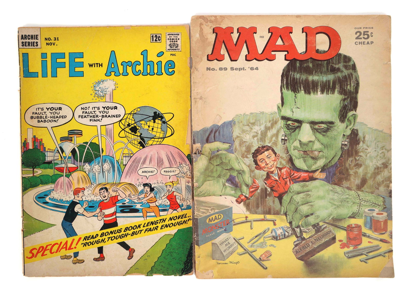 NY WORLD'S FAIR 1964 MAD MAGAZINE & ARCHIE COMIC BOOK (1 of 9)