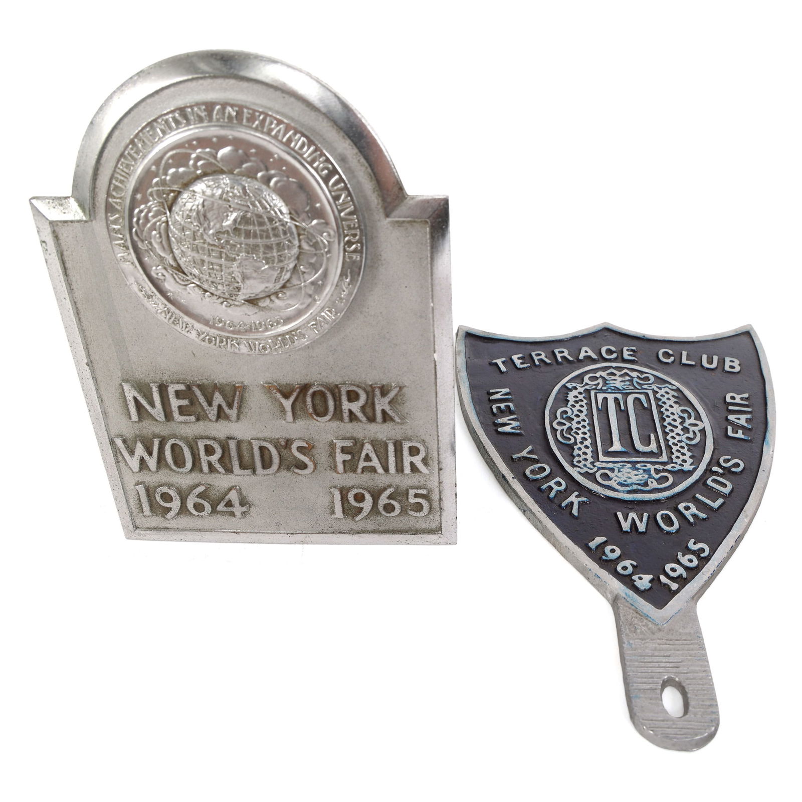 NEW YORK WORLD'S FAIR 1964 AUTO BUMPER MEDALLIONS (1 of 7)