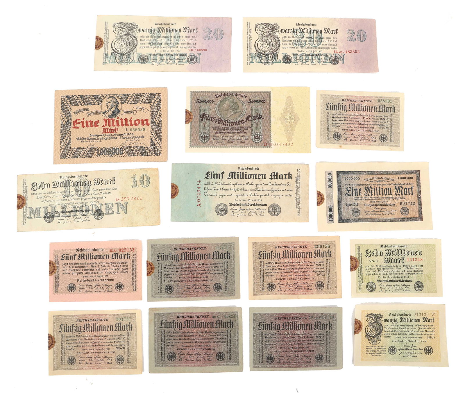 1923 GERMAN BANKNOTES (1 of 3)