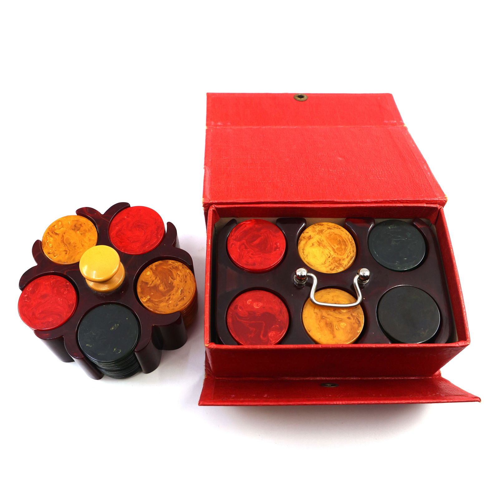 POKER CHIP CADDIES AND STORAGE BOX (1 of 5)