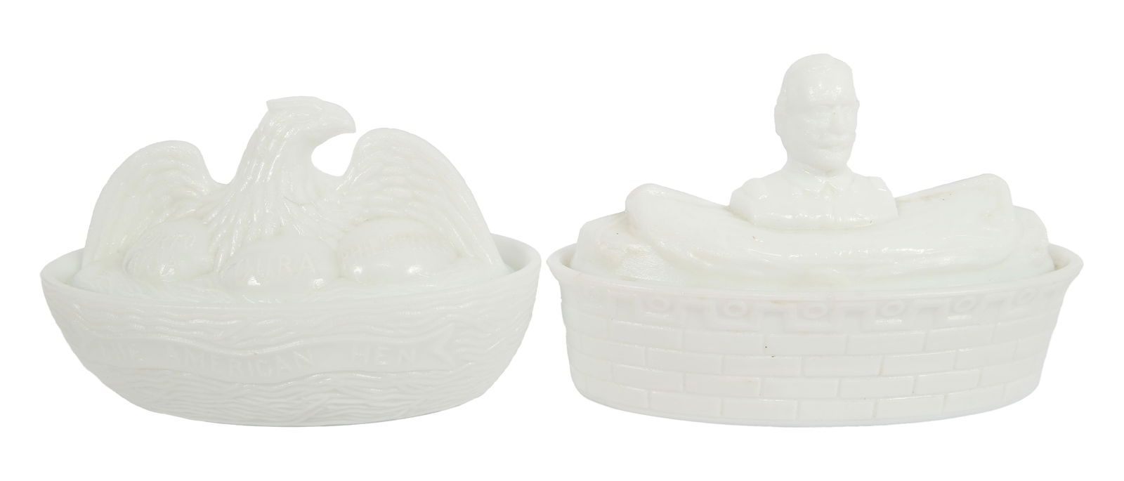 MILK-GLASS BUTTER DISHES (1 of 11)