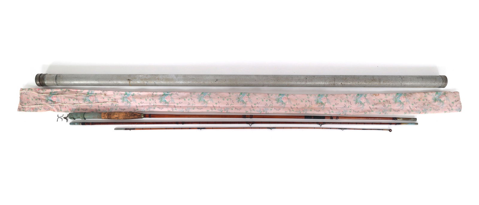 EARLY 20TH C. HENRY ANDRUS BAMBOO TRUNK FLY FISHING ROD (1 of 15)