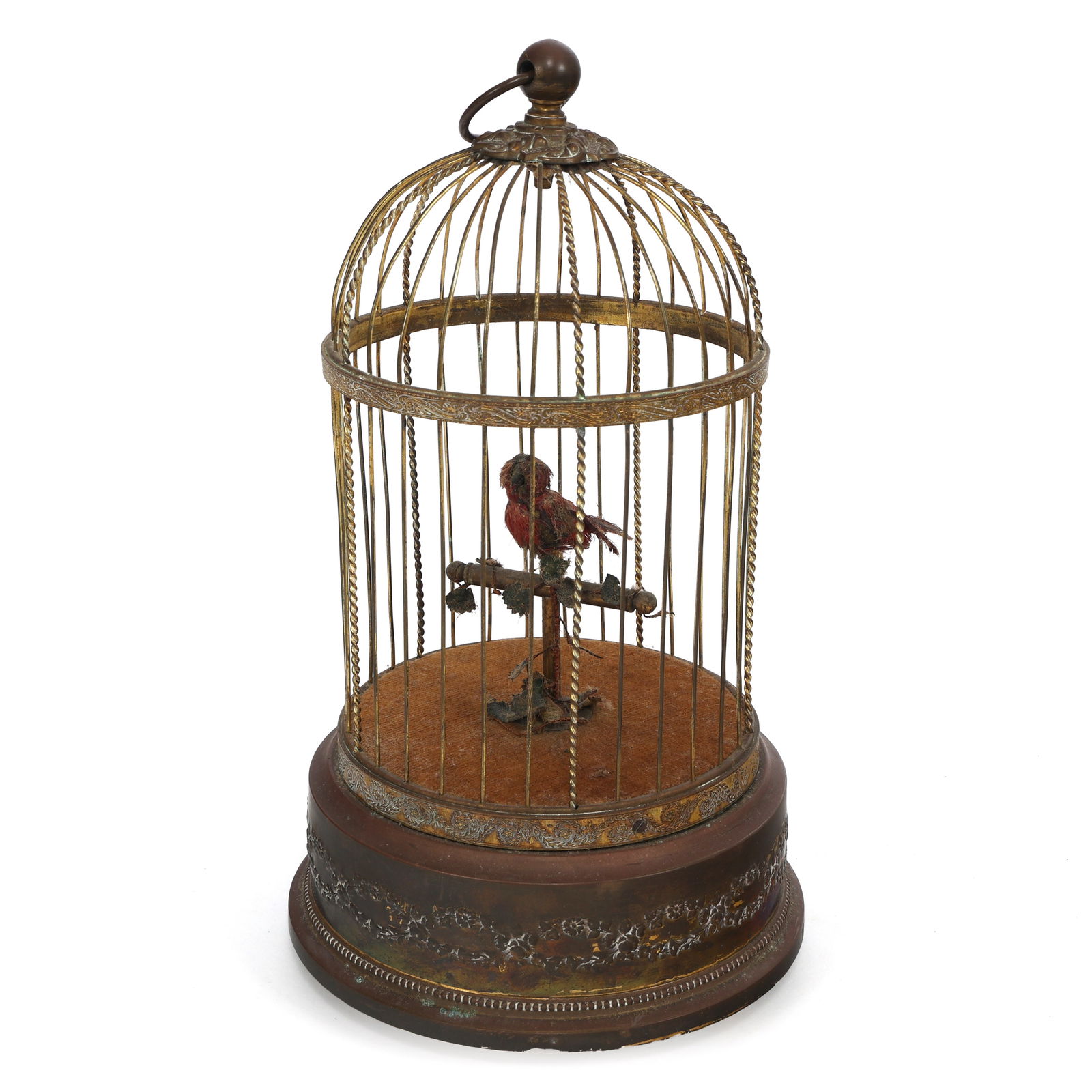 20TH C. FRENCH BRASS BIRD AUTOMATON (1 of 3)