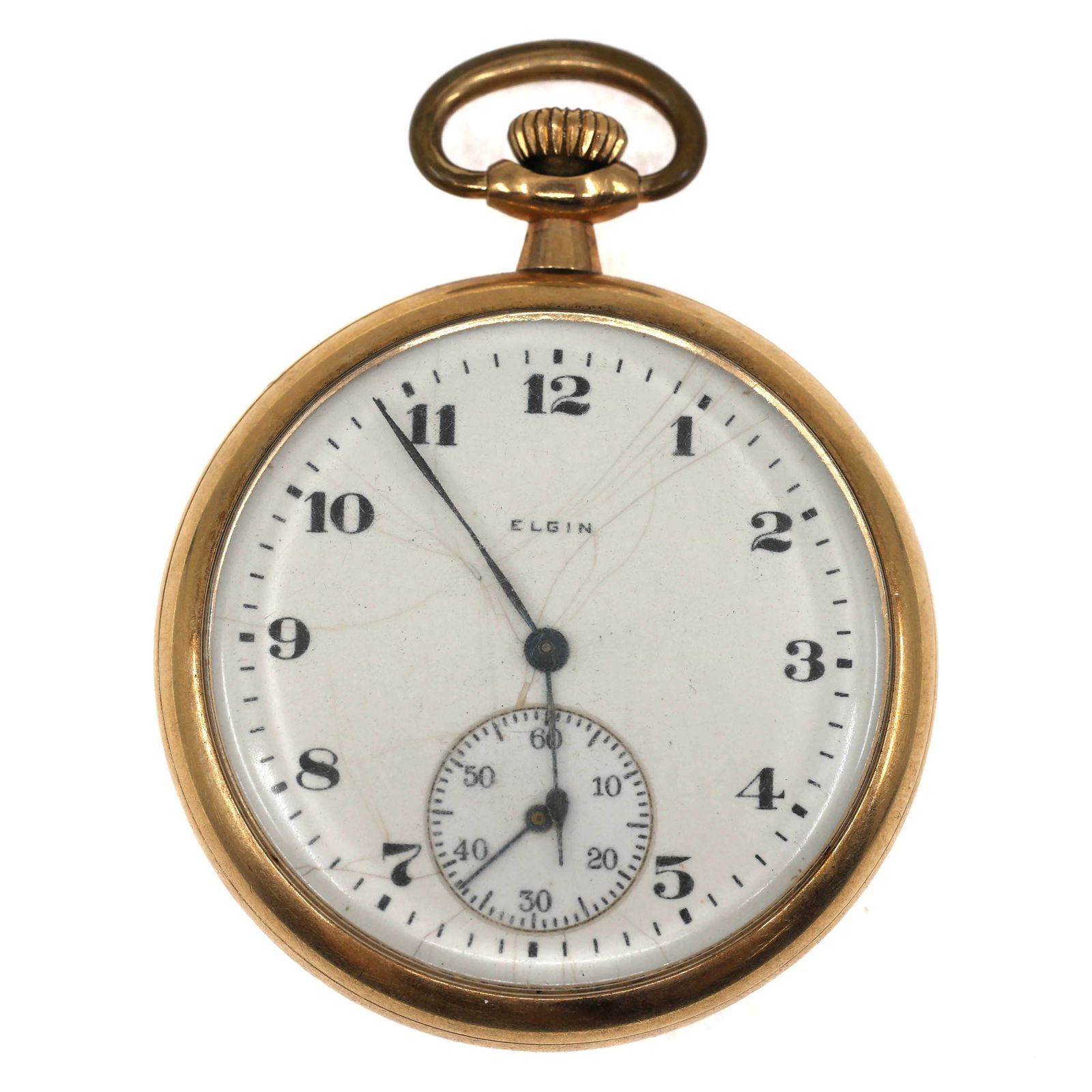 MEN'S ELGIN GOLD-FILLED CASE POCKET WATCH (1 of 6)