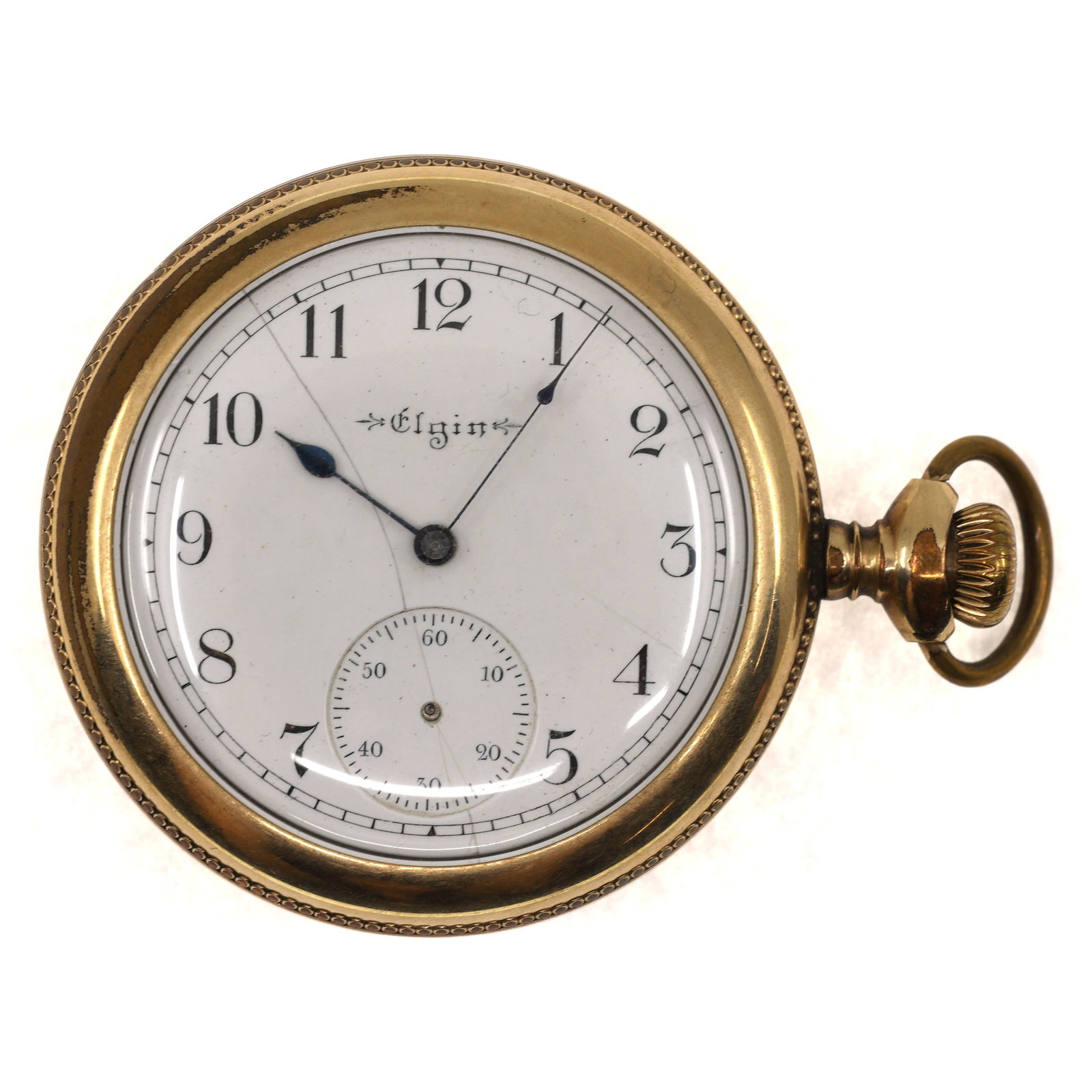 MEN'S ELGIN GOLD-FILLED CASE POCKET WATCH (1 of 5)