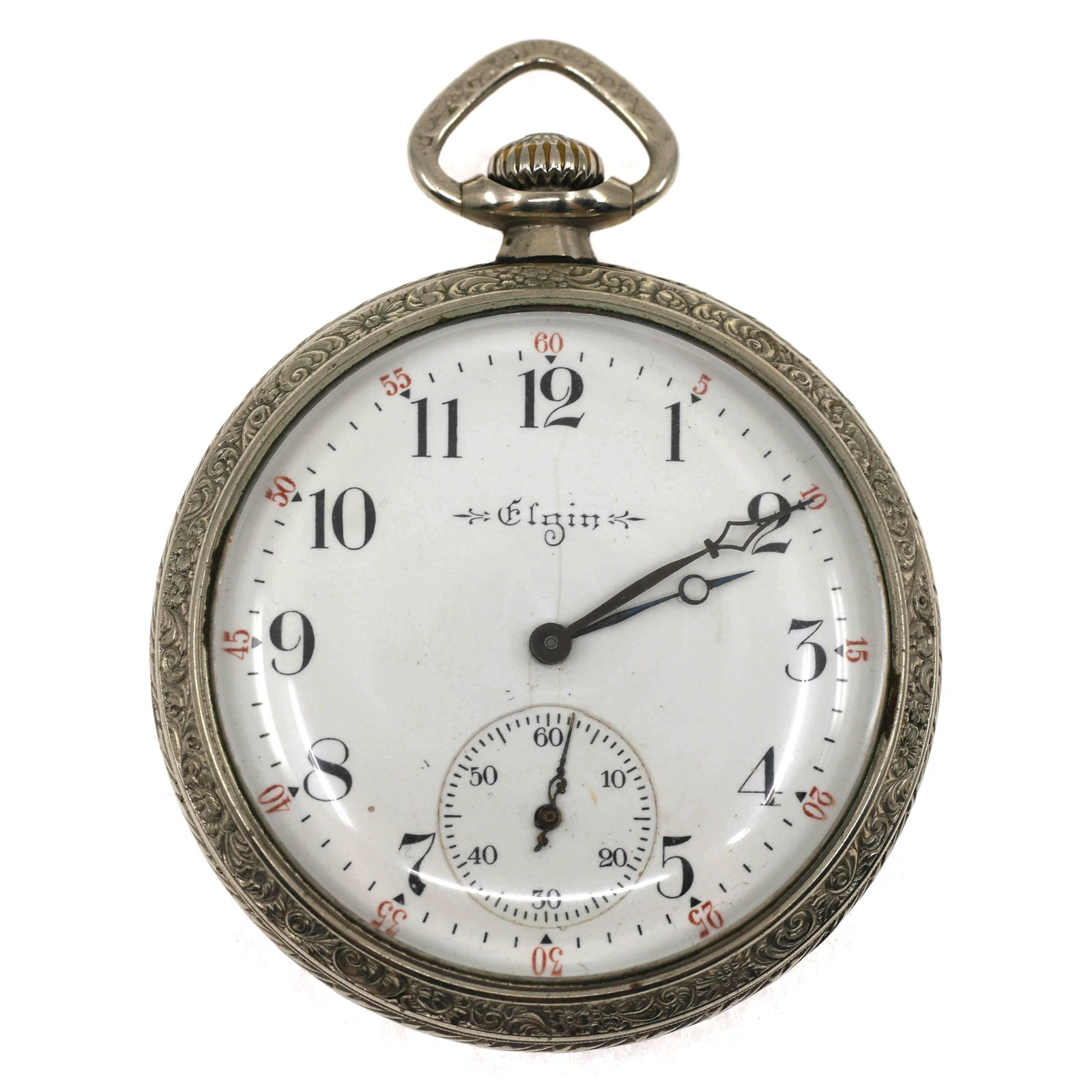 MEN'S ELGIN SILVEROID CASE POCKET WATCH (1 of 4)