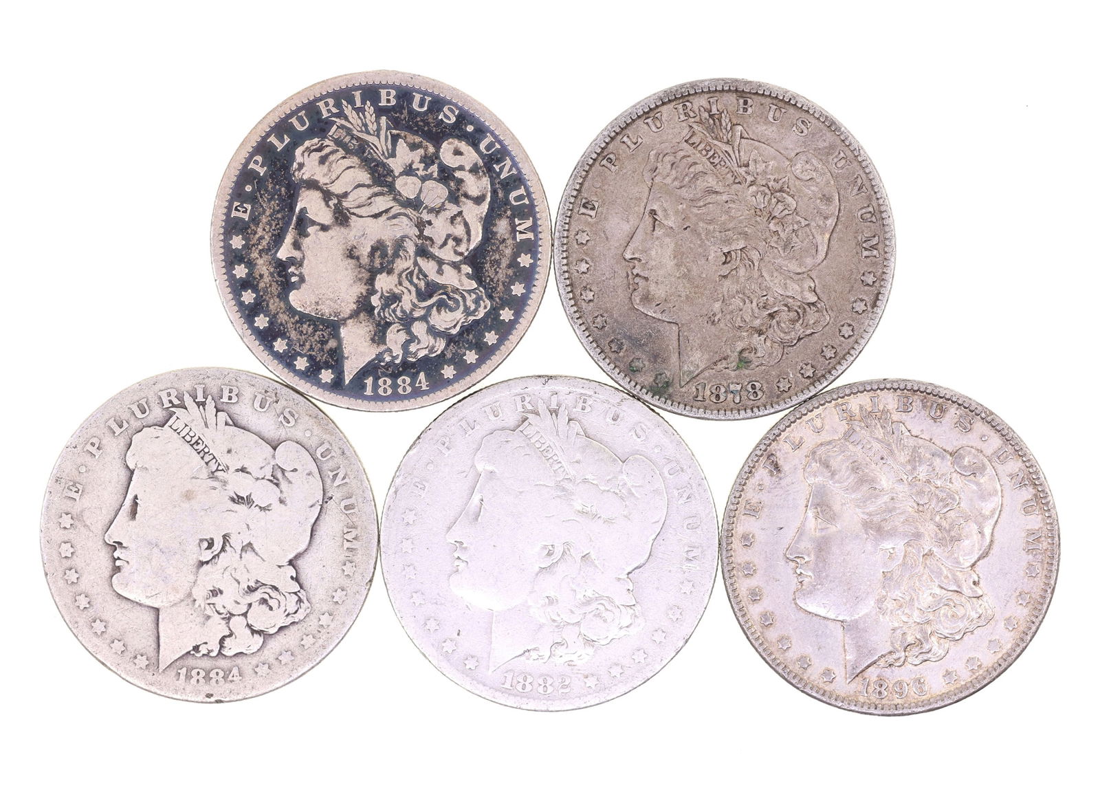 1878-1896 US MORGAN SILVER DOLLARS (1 of 11)