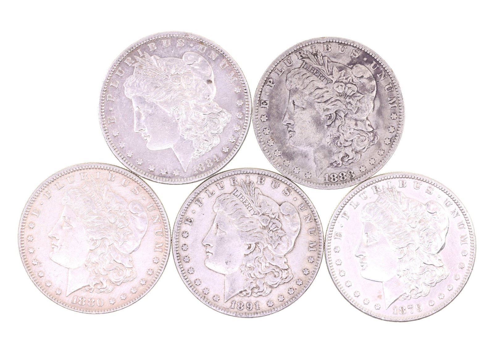 1879-1891 US MORGAN SILVER DOLLARS (1 of 11)