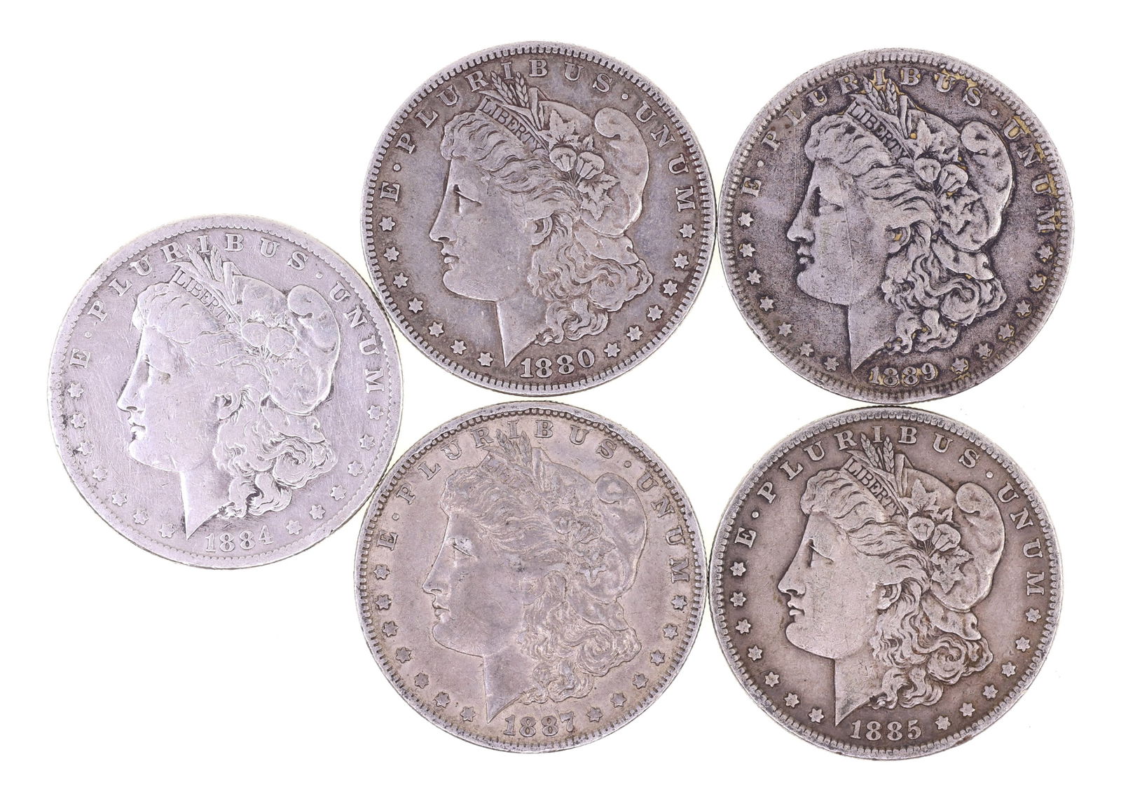 1880-1889 US MORGAN SILVER DOLLARS (1 of 11)