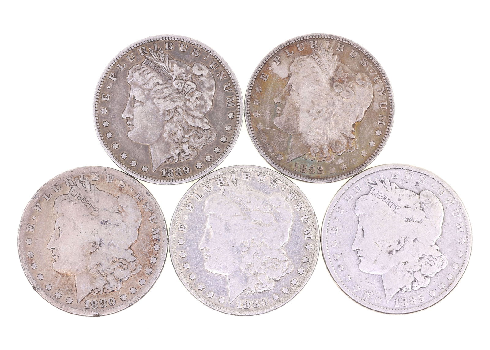 1880-1892 US MORGAN SILVER DOLLARS (1 of 11)