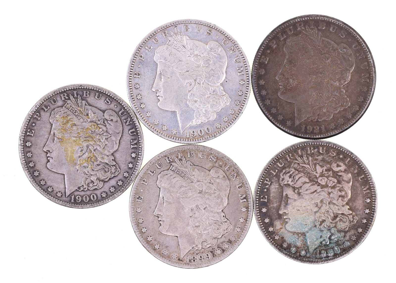 1889-1921 US MORGAN SILVER DOLLARS (1 of 11)