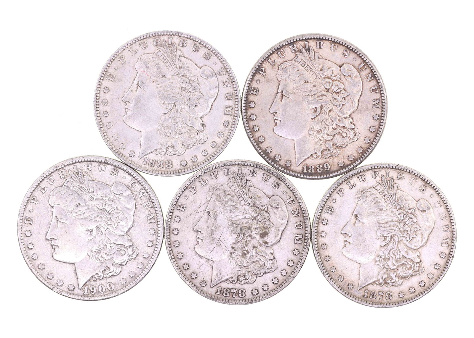 1878-1900 US MORGAN SILVER DOLLARS (1 of 11)