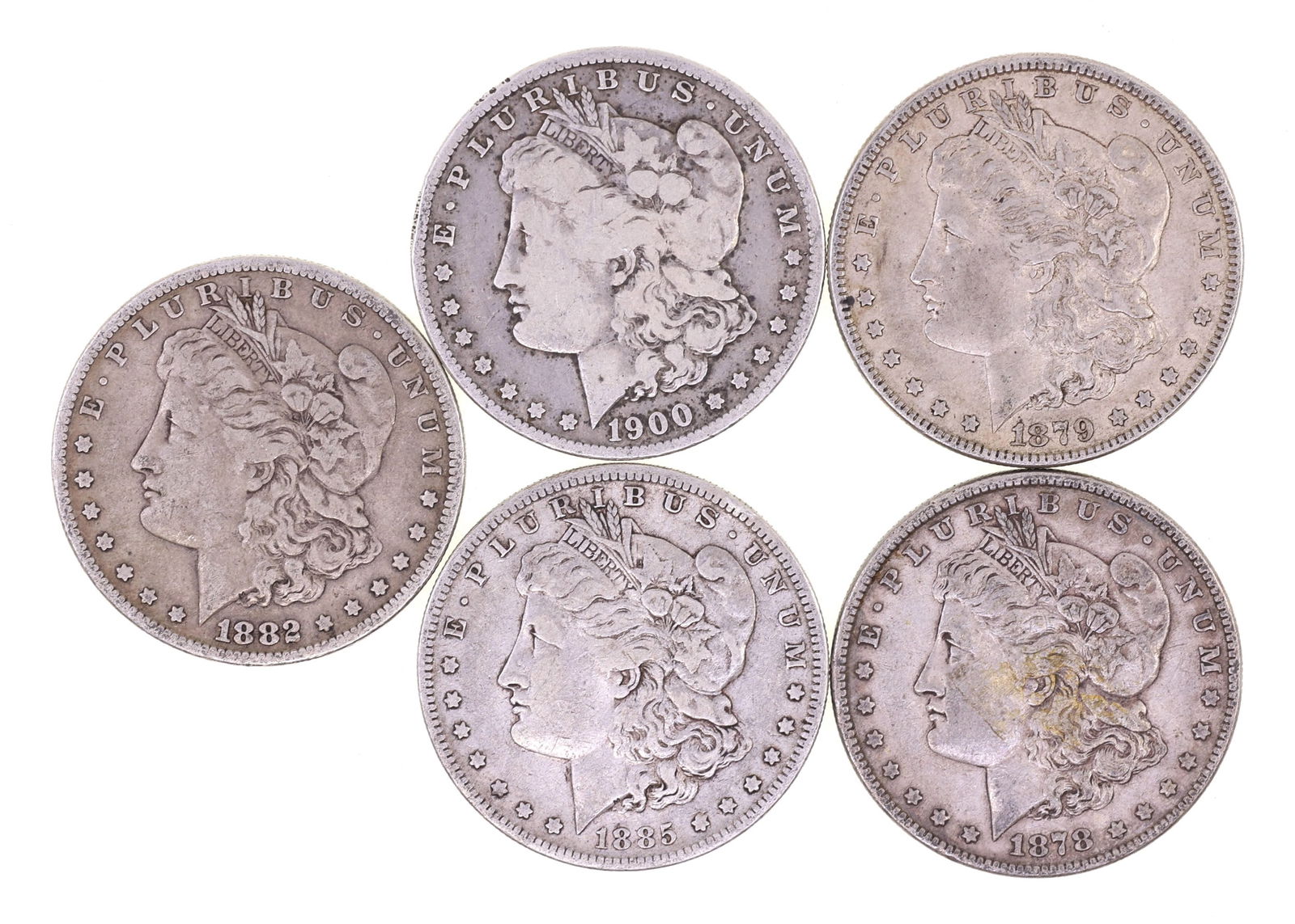 1878-1900 US MORGAN SILVER DOLLARS (1 of 11)
