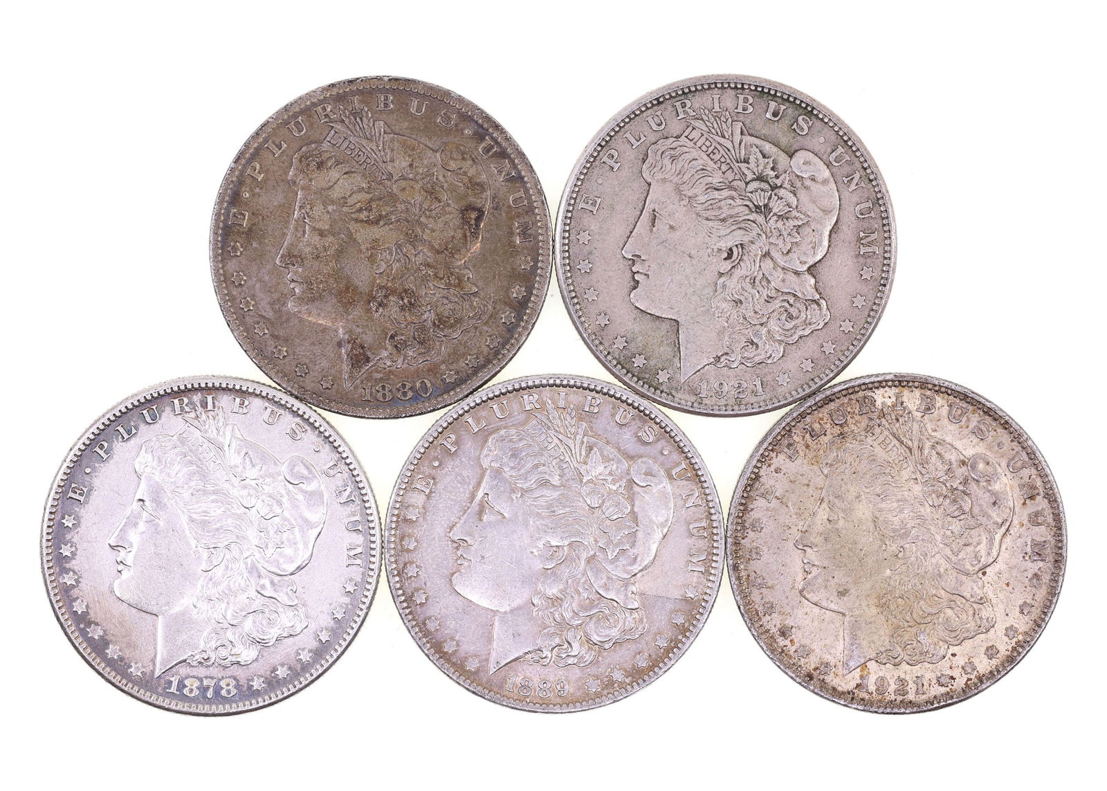 1878-1921 US MORGAN SILVER DOLLARS (1 of 11)