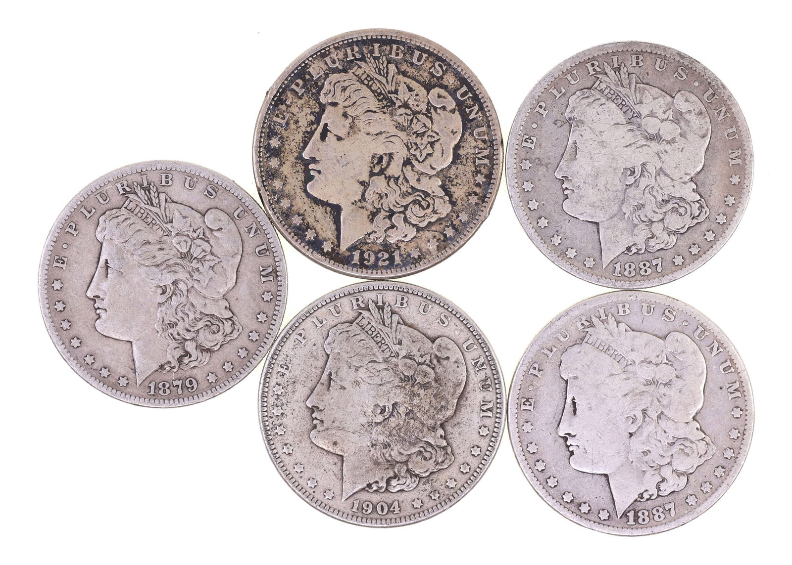 1879-1921 US MORGAN SILVER DOLLARS (1 of 11)