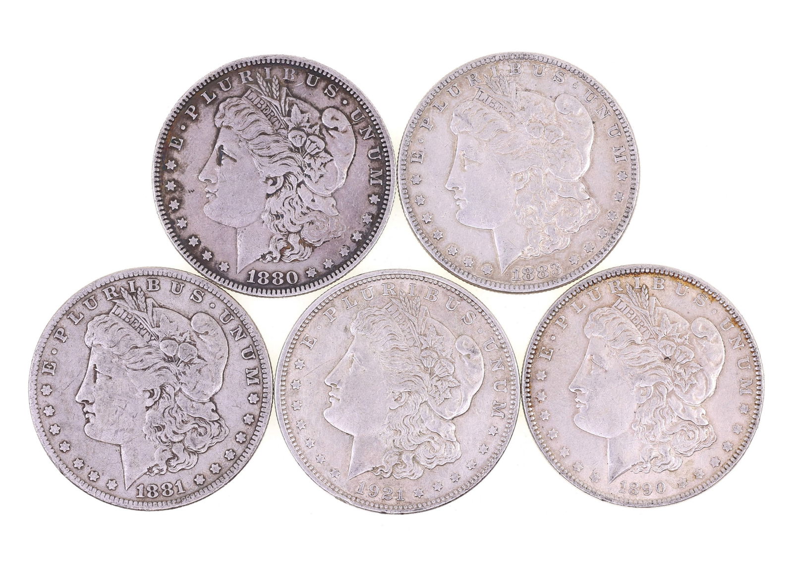1880-1921 US MORGAN SILVER DOLLARS (1 of 11)
