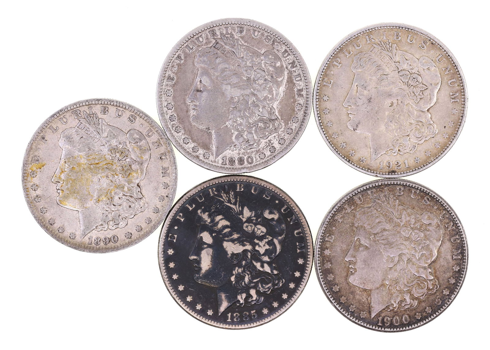 1880-1921 US MORGAN SILVER DOLLARS (1 of 11)
