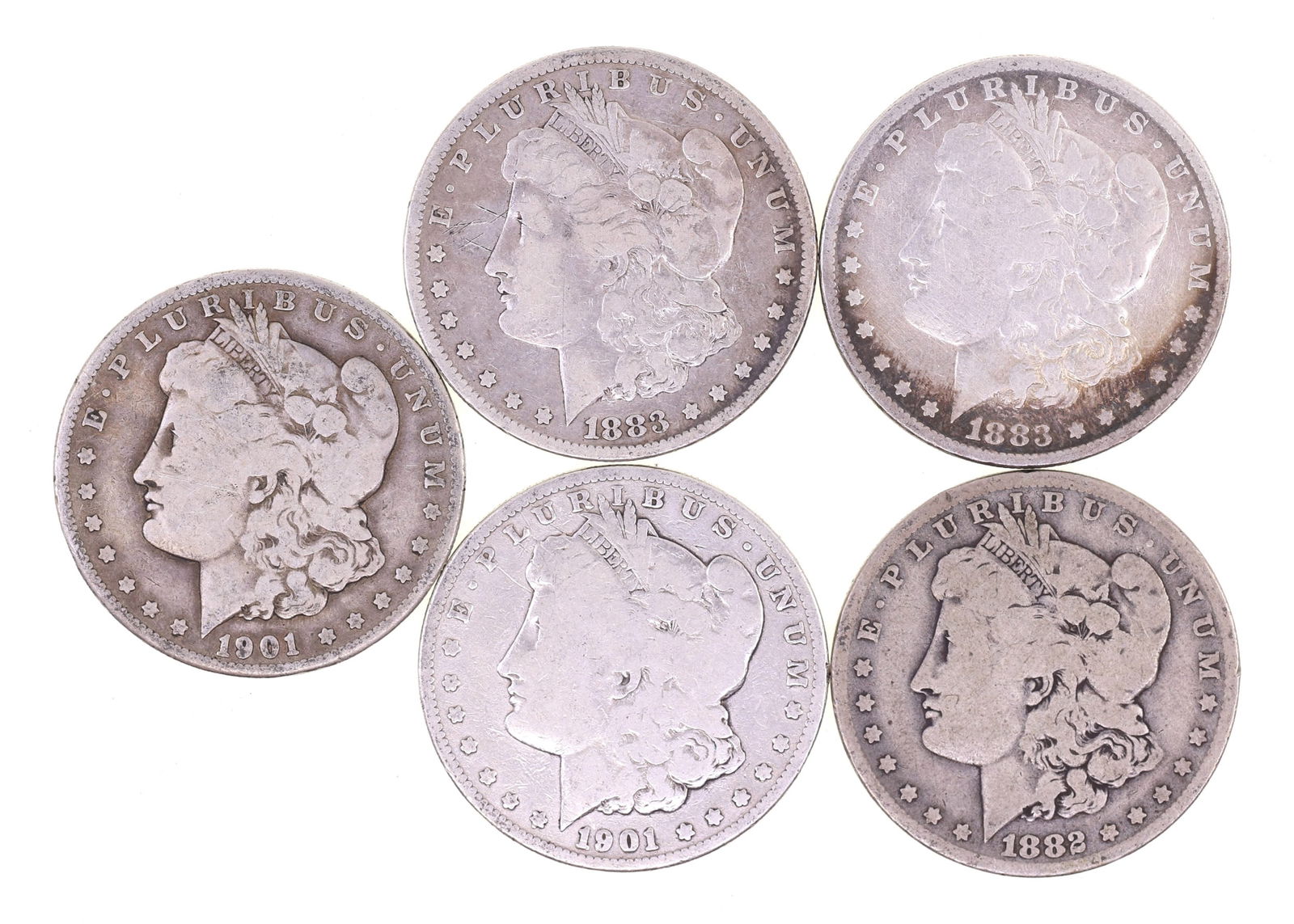 1882-1901 US MORGAN SILVER DOLLARS (1 of 11)