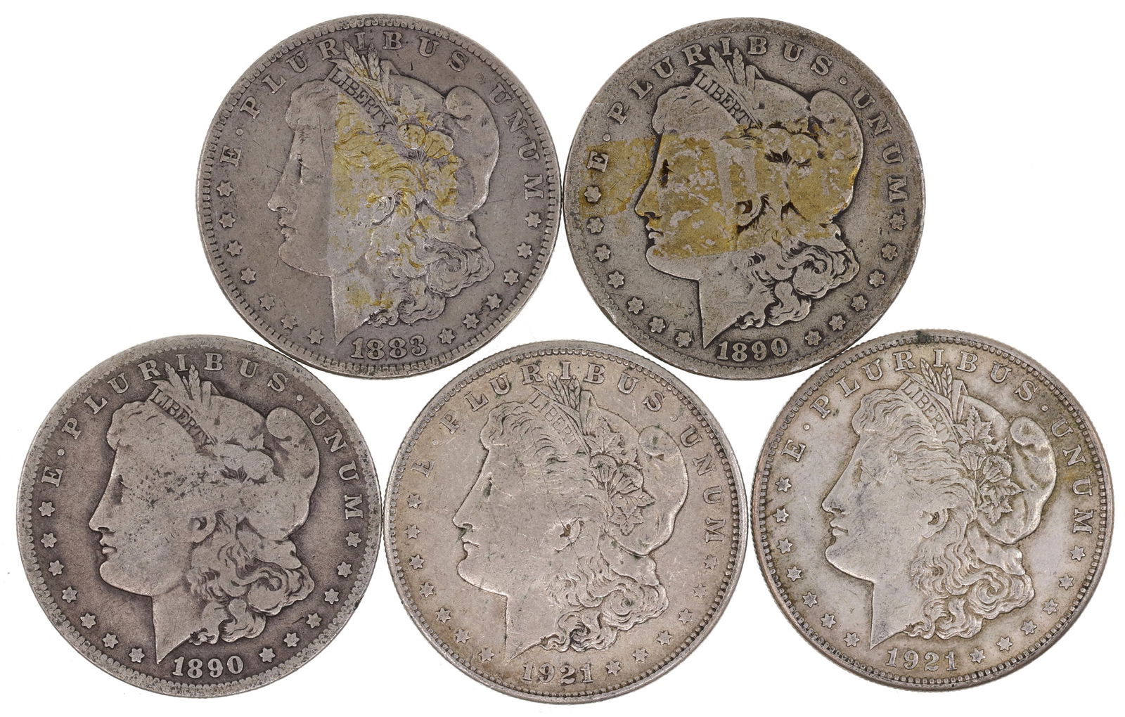 1883-1921 US MORGAN SILVER DOLLARS (1 of 2)