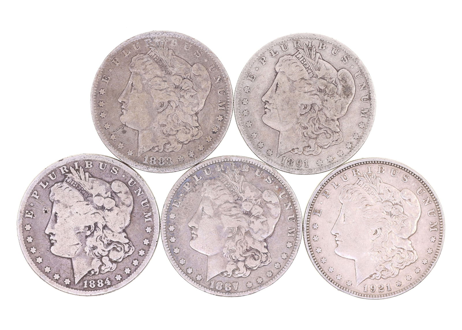 1883-1921 US MORGAN SILVER DOLLARS (1 of 11)