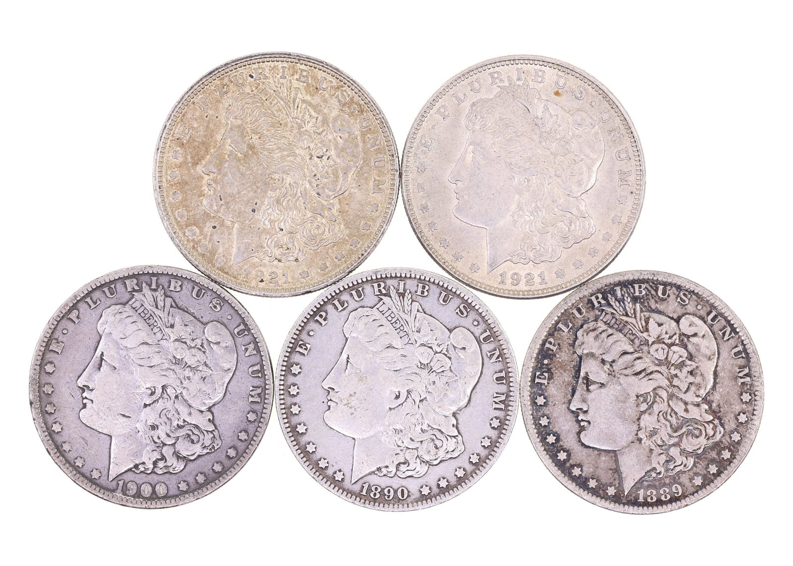 1889-1921 US MORGAN SILVER DOLLARS (1 of 11)