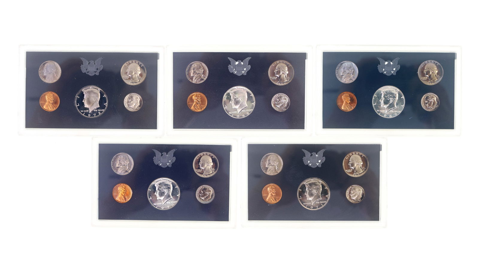 1968 -1972 US PROOF COIN SETS (1 of 12)