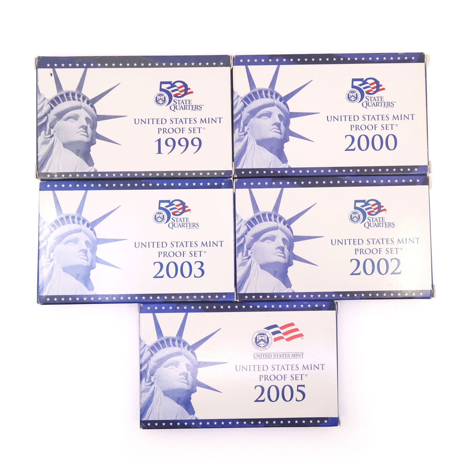 1999-2005 US MINT PROOF COIN SETS (1 of 20)