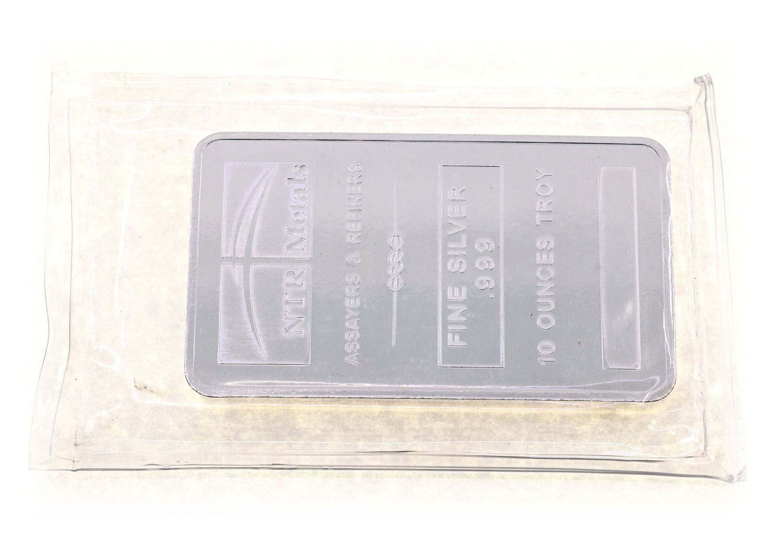 .999 FINE SILVER 10 OZT NTR METALS BULLION BAR (1 of 2)