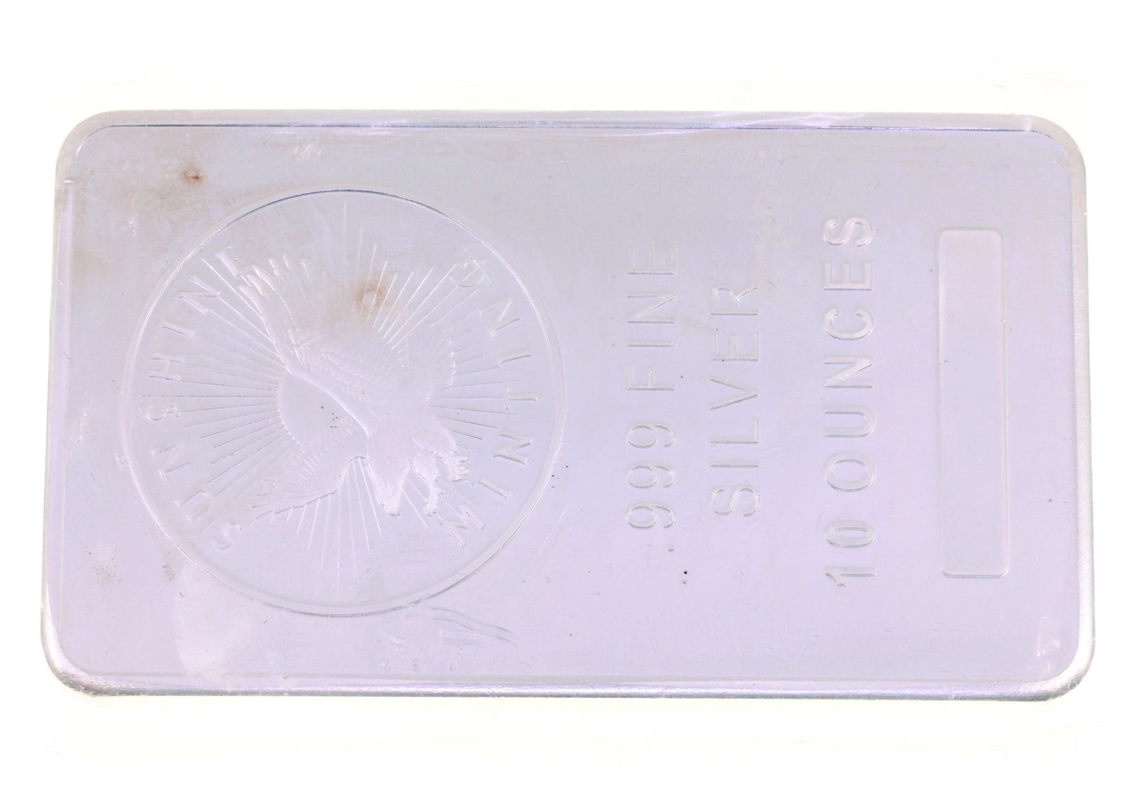.999 FINE SILVER 10 OZT SUNSHINE MINTING BULLION BAR (1 of 2)