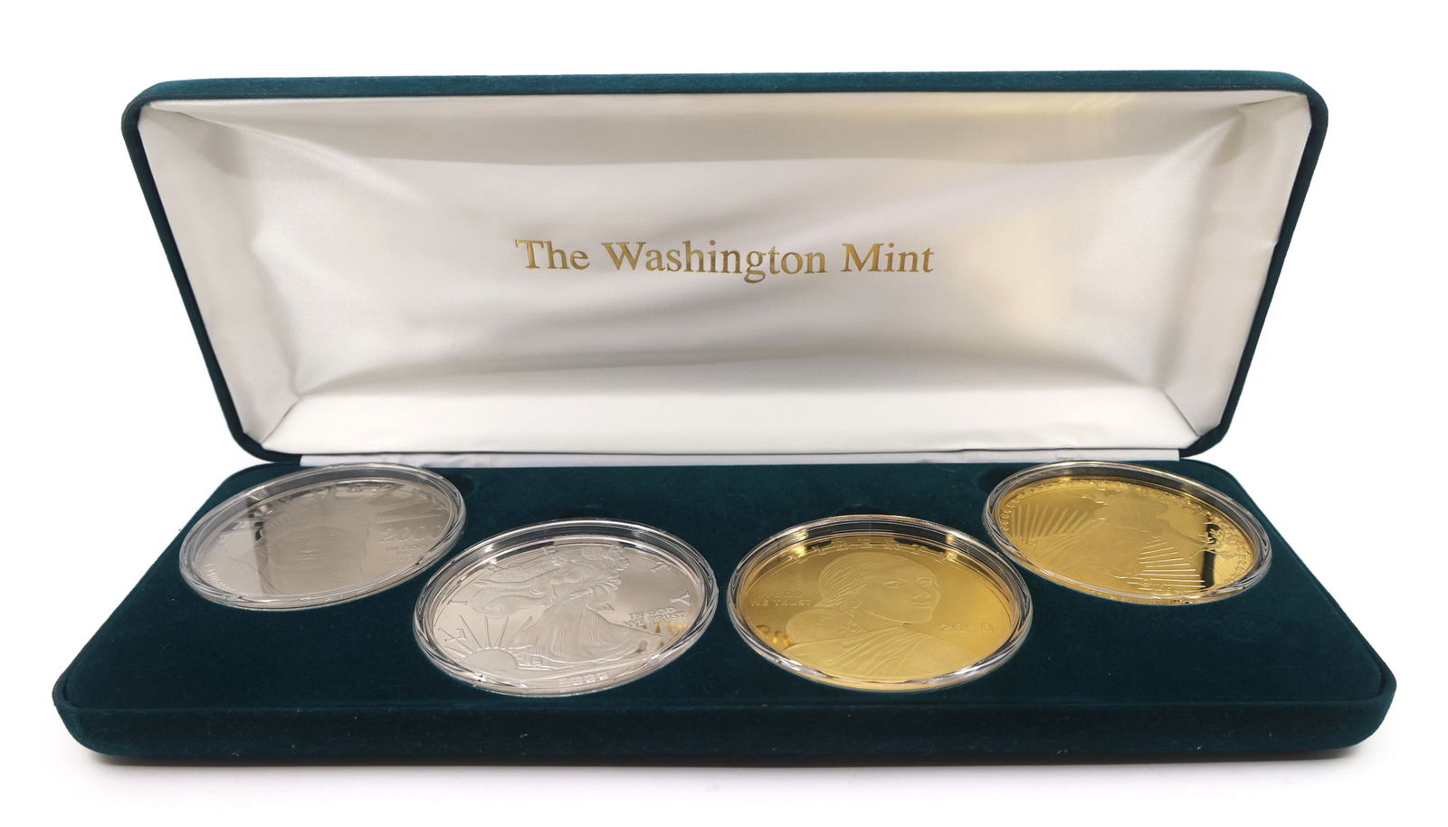 2000 US GIANT QUARTER-POUND GOLDEN PROOF ROUNDS (1 of 17)