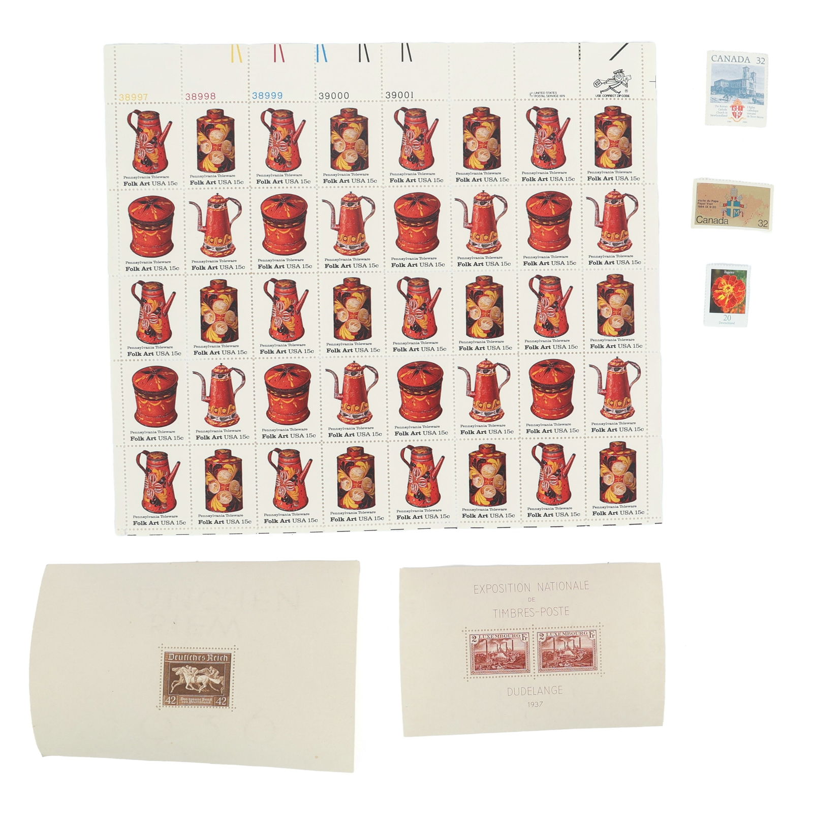 U.S. & INTERNATIONAL UNUSED POSTAGE STAMPS (1 of 4)