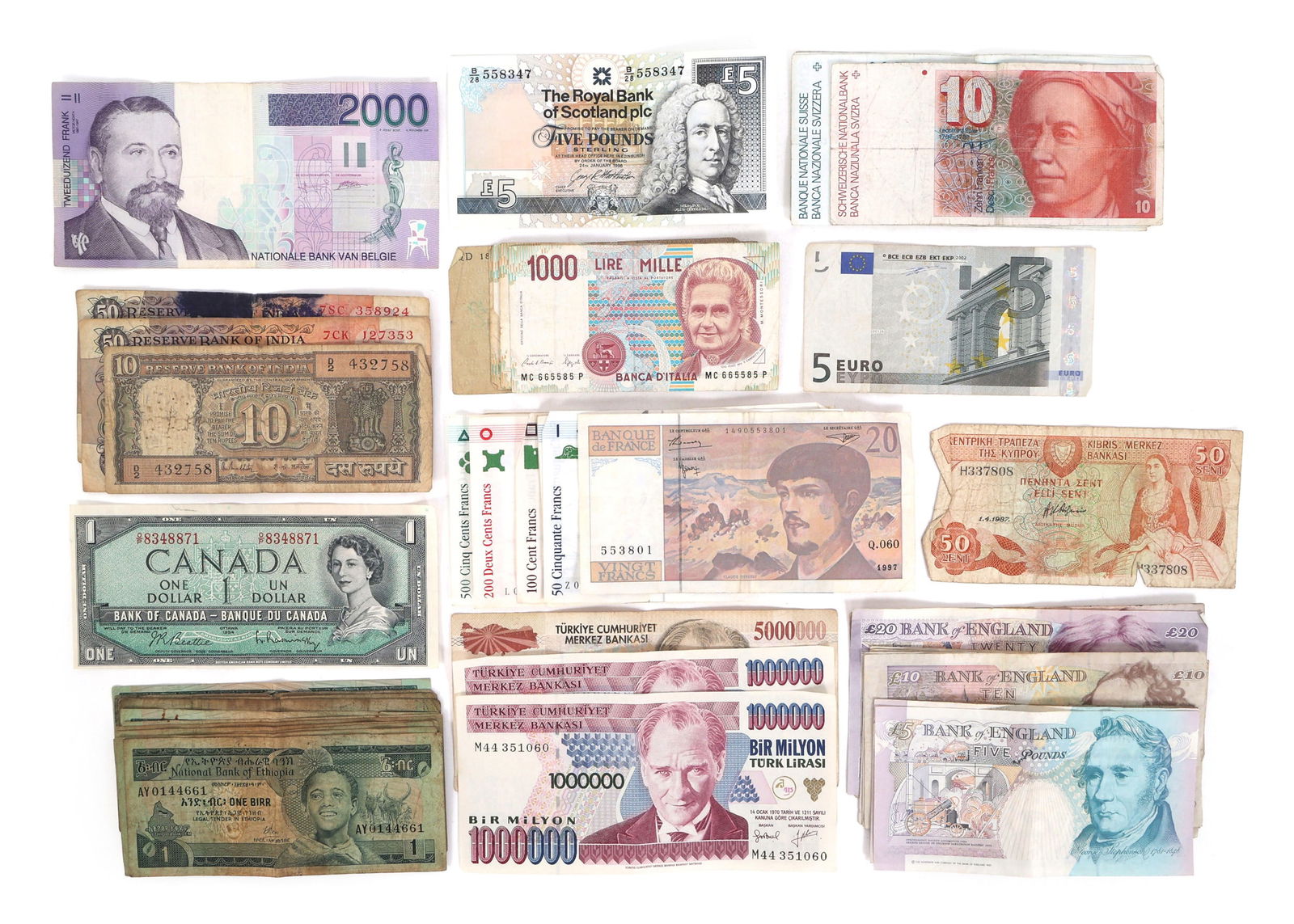 20TH C. FOREIGN PAPER CURRENCY (1 of 5)