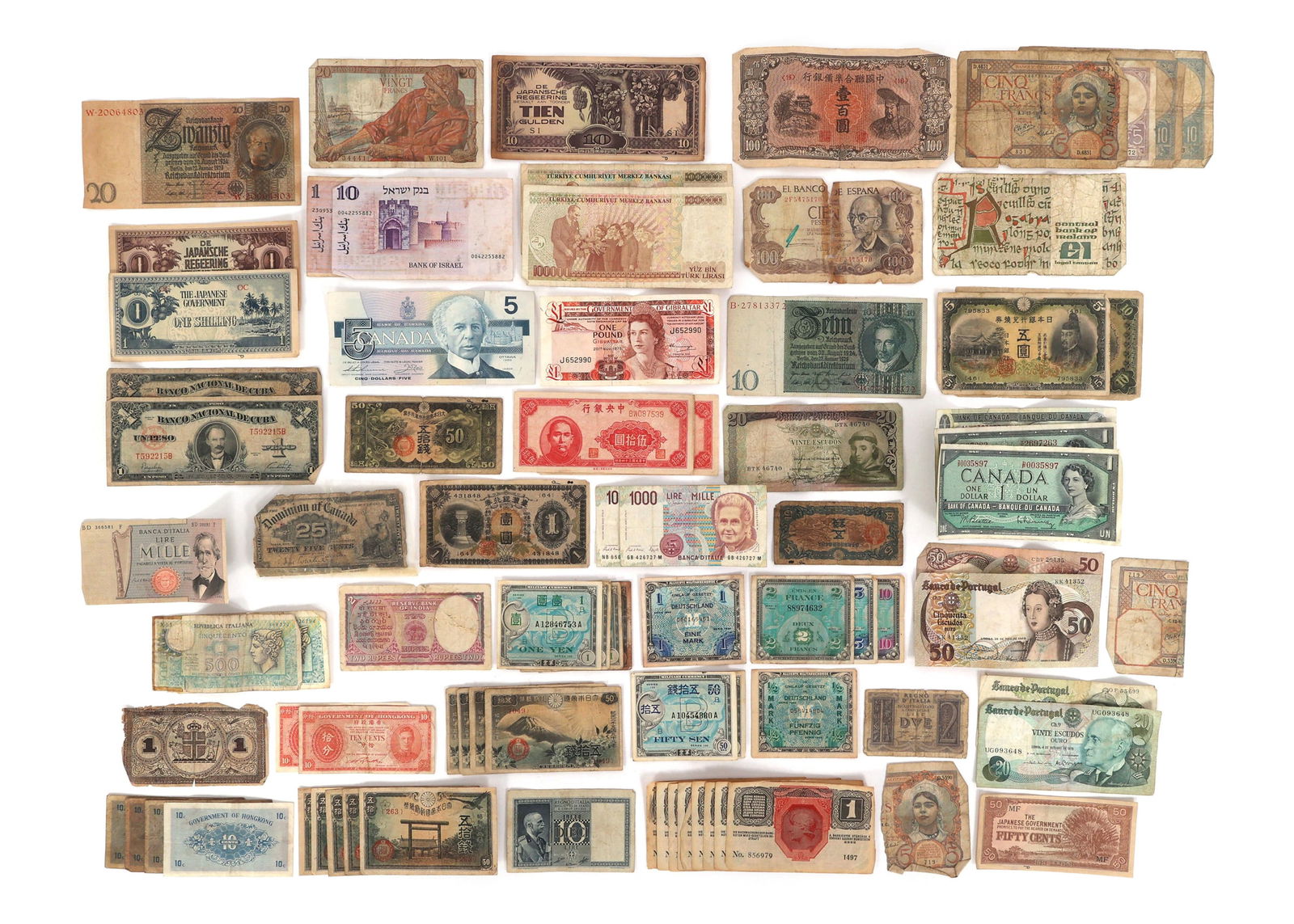 20TH C. FOREIGN PAPER CURRENCY EXPLORER LOT (1 of 5)