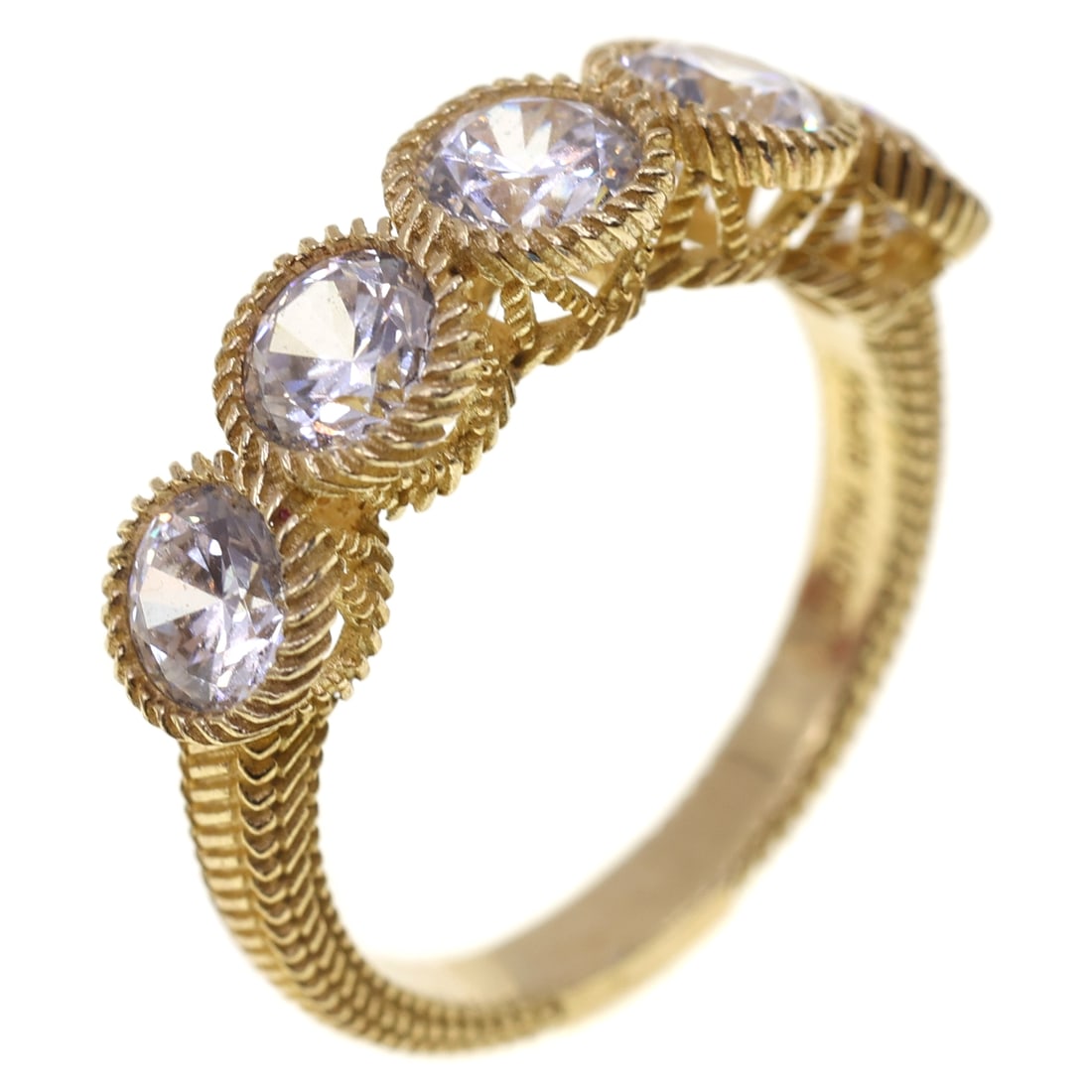 STERLING SILVER VERMEIL JUDITH RIPKA CZ FASHION BAND (1 of 7)