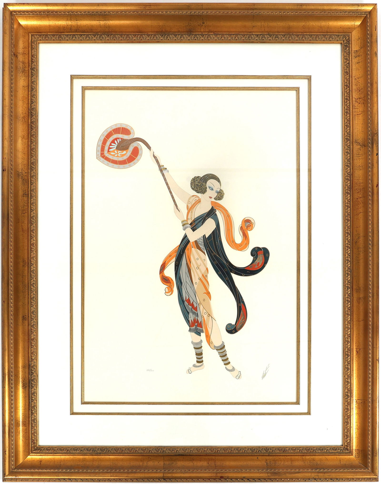 ERTE 'BALINESE' 1990 FRAMED SERIGRAPH #262/300 (1 of 9)