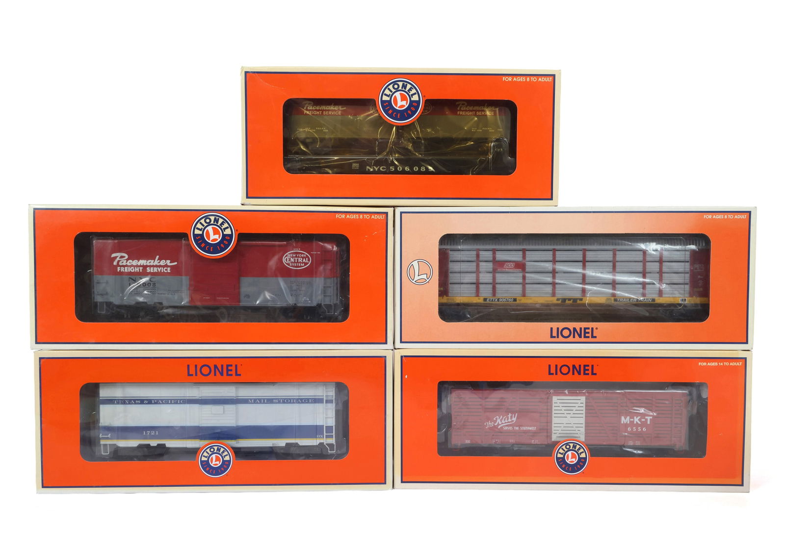 LIONEL O GAUGE TRAIN CARS - LOT OF 5 (1 of 2)