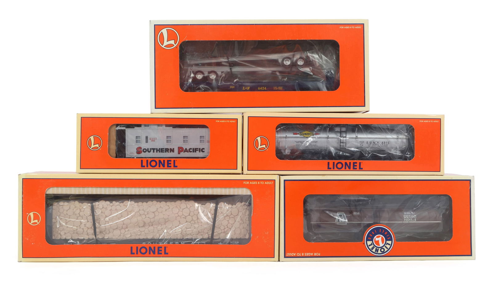 LIONEL O GAUGE TRAIN CARS - LOT OF 5 (1 of 2)