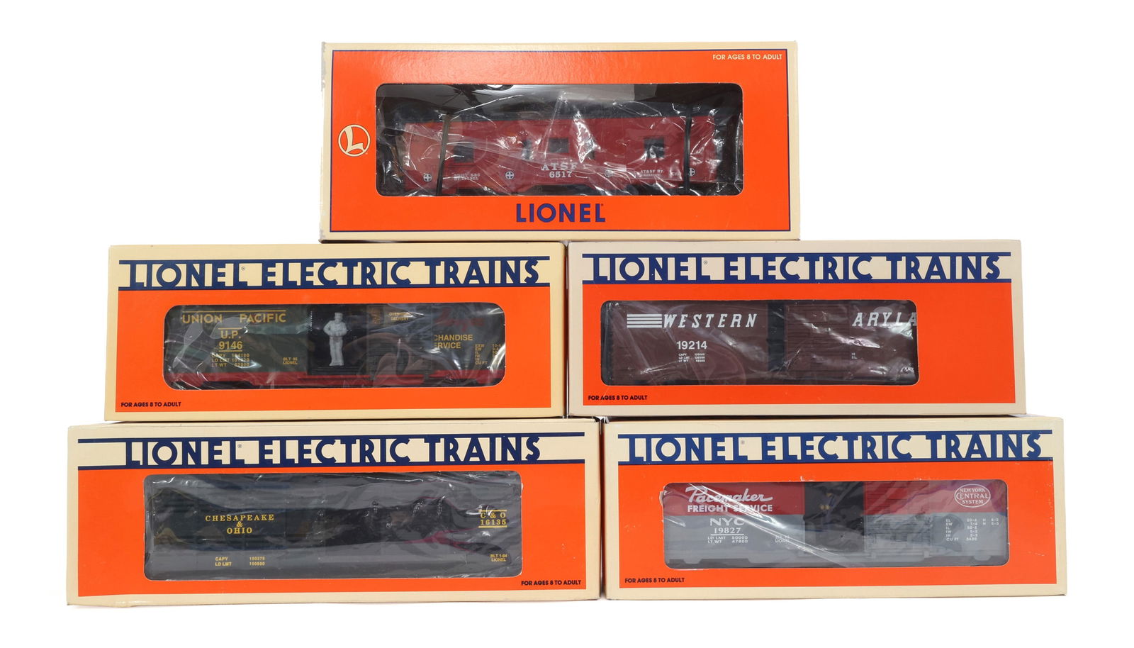 LIONEL O GAUGE TRAIN CARS - LOT OF 5 (1 of 2)