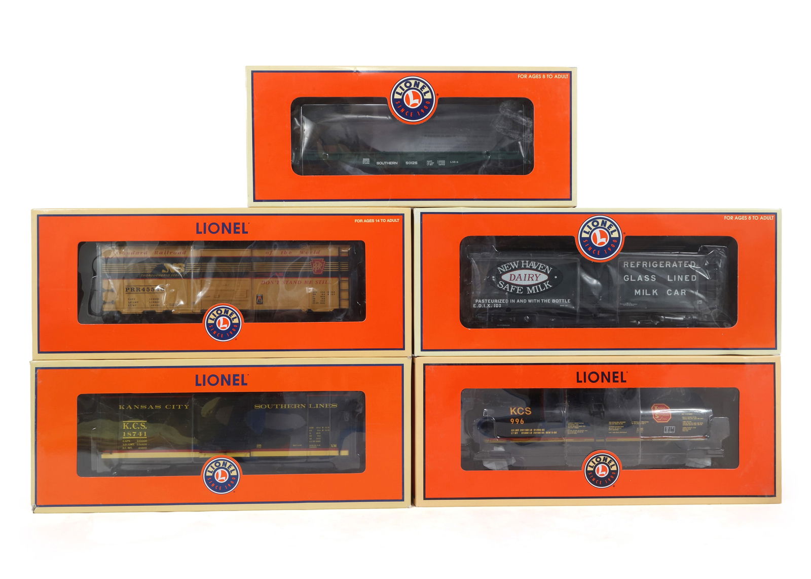 LIONEL O GAUGE TRAIN CARS - LOT OF 5 (1 of 2)