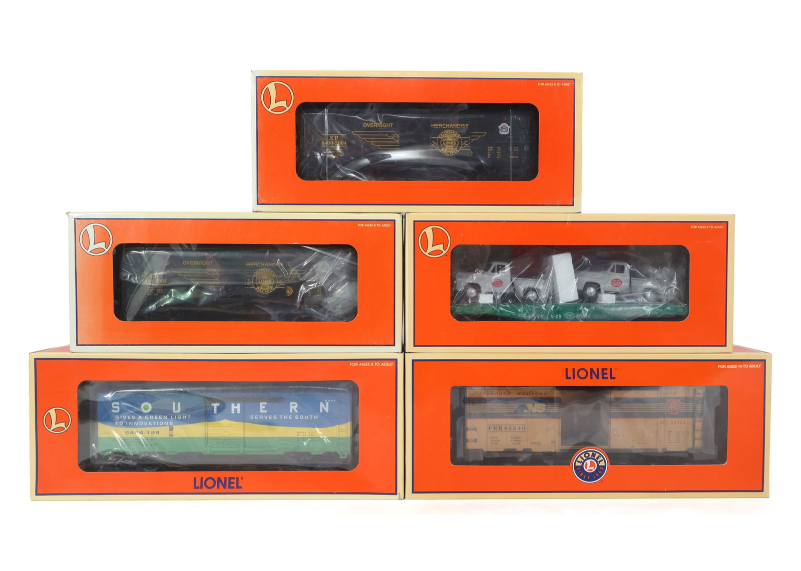 LIONEL O GAUGE TRAIN CARS - LOT OF 5 (1 of 2)