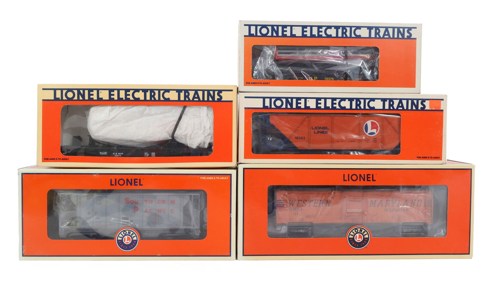 LIONEL O GAUGE TRAIN CARS - LOT OF 5 (1 of 2)