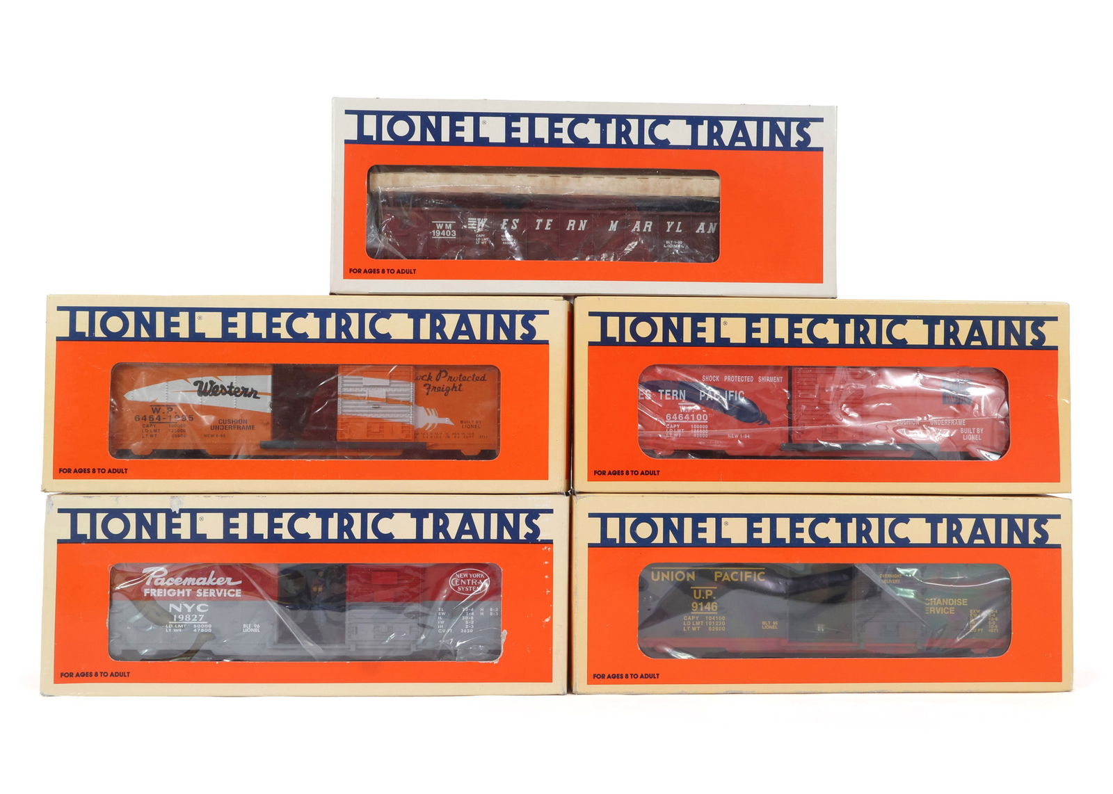 LIONEL O GAUGE TRAIN CARS - LOT OF 5 (1 of 2)
