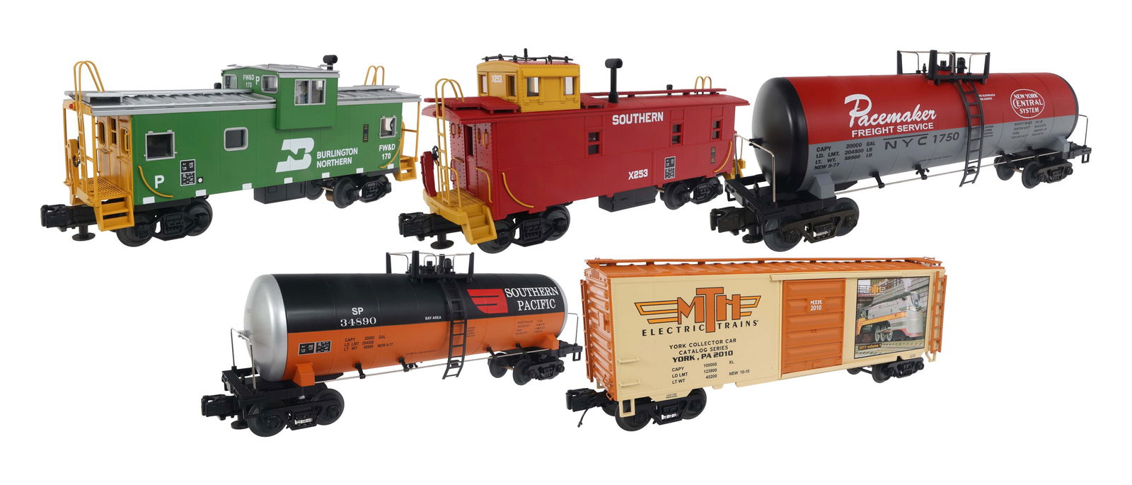 MTH O GAUGE TRAIN CARS - LOT OF 5 (1 of 20)