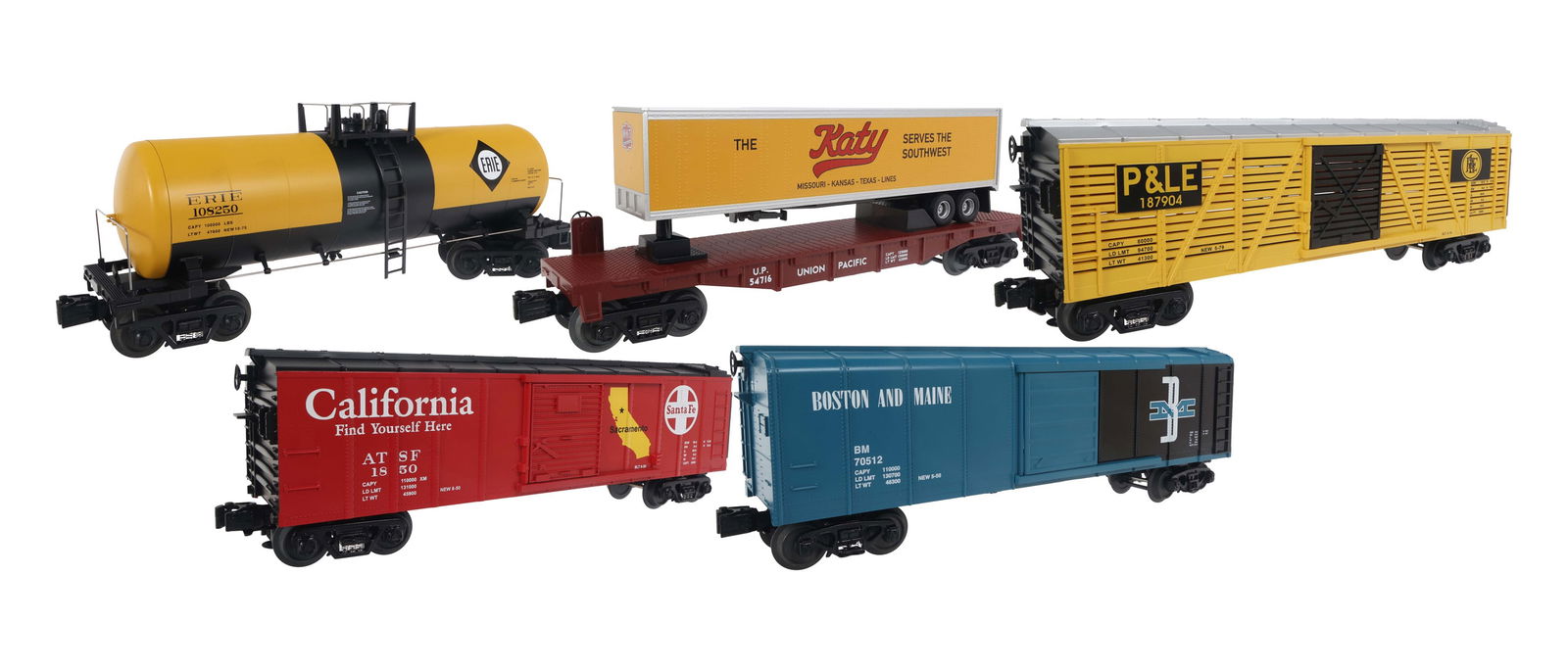 MTH RAIL KING O GAUGE TRAIN CARS - LOT OF 5 (1 of 20)